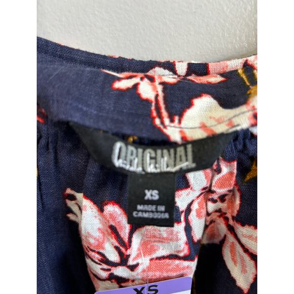 Nicole Miller Original Floral Shift Dress Linen Blend Womens Size XS New… - Picture 2 of 4